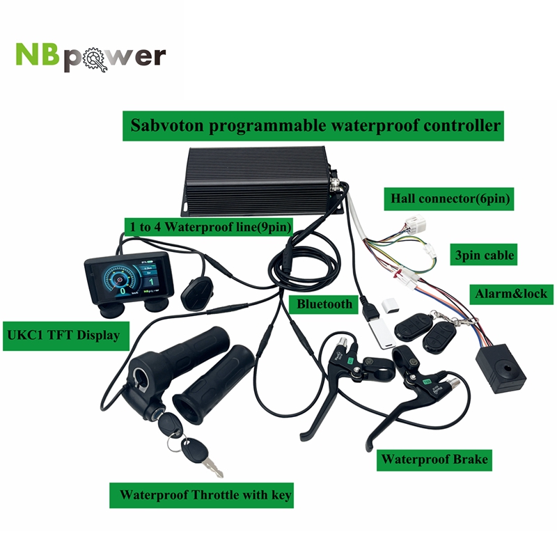 Programmable Sabvoton SVMC 72V - 72V 5000W Hub Motor Kit recension och pris